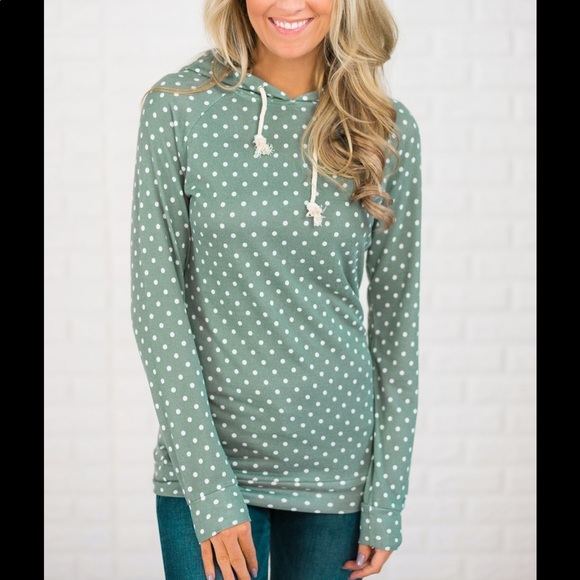 ampersand avenue Tops - Polka dot hoodie